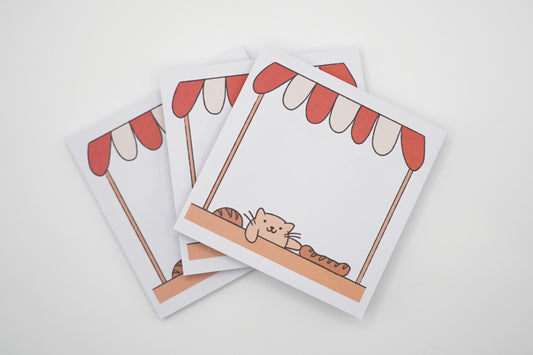 Market Kitty Post-It Notes
