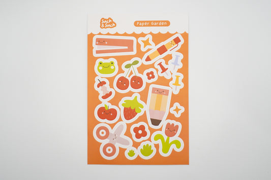 Stationery Garden Sticker Sheet