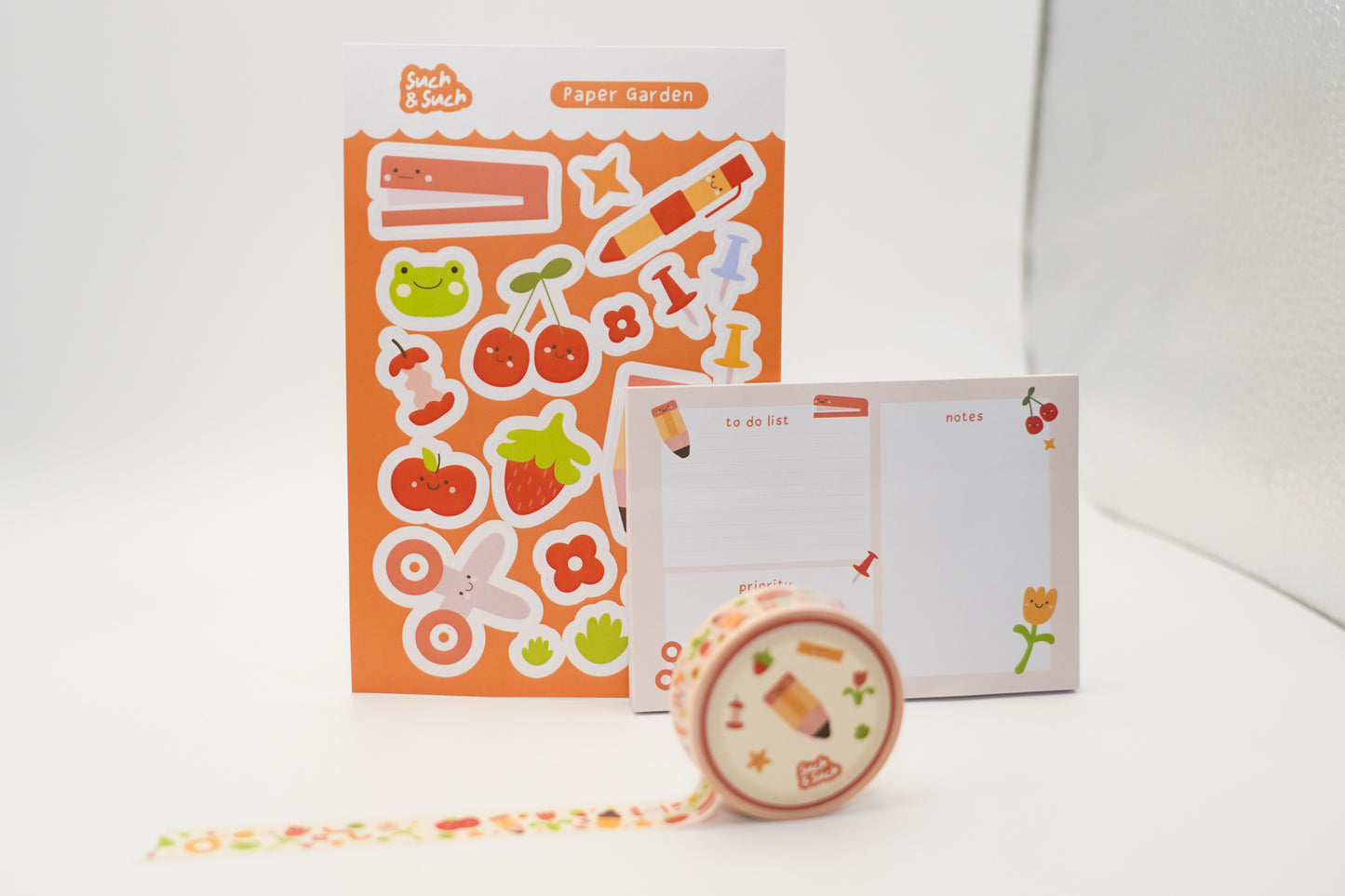 Stationery Garden Set | Washi Tape, Stickers, Notebook